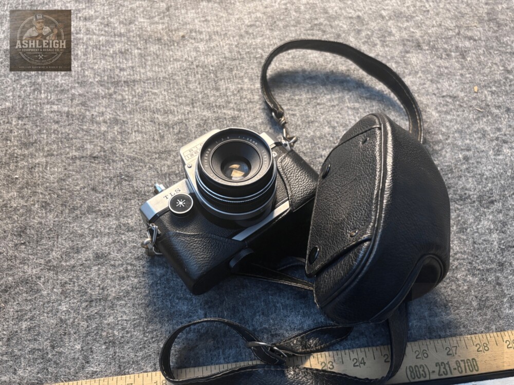 Ricoh Singlex TLS 35mm Film Camera with Rikenon 55mm Lens